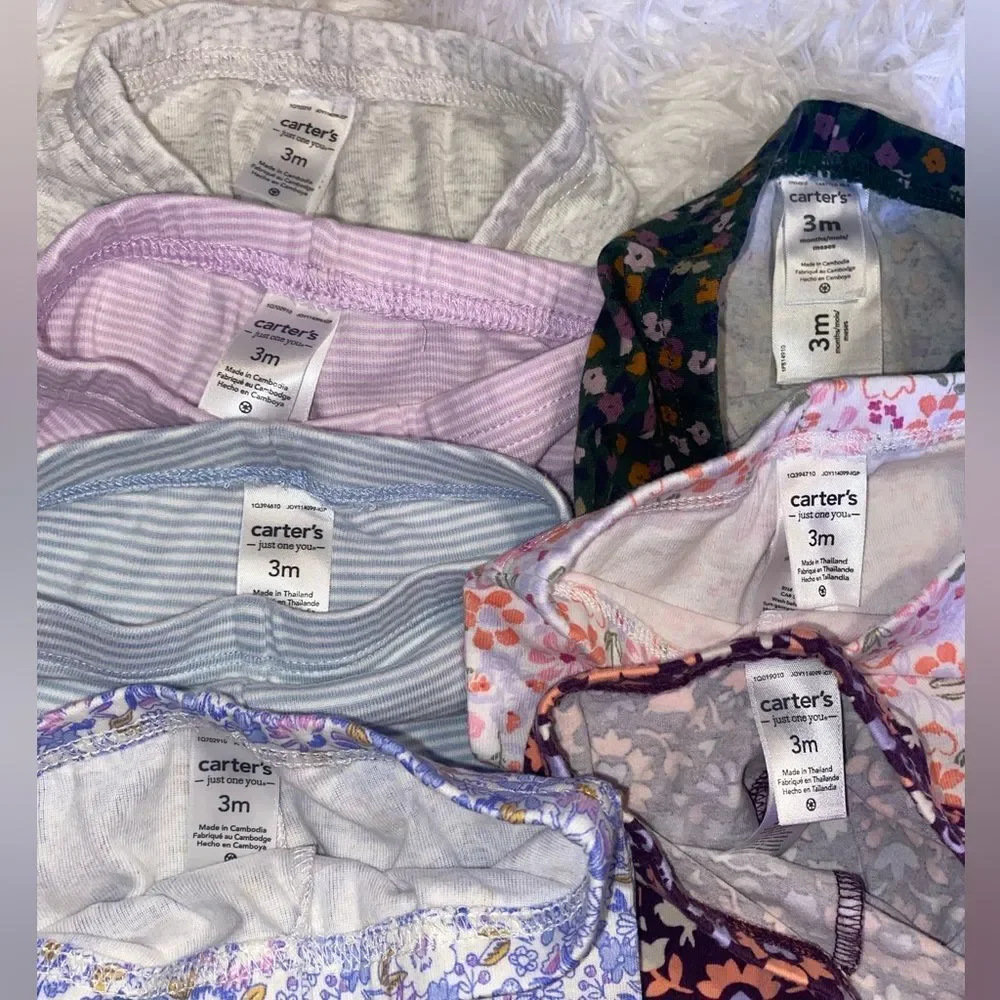 Bundle (13) Baby Girl 3M Leggings/Pants